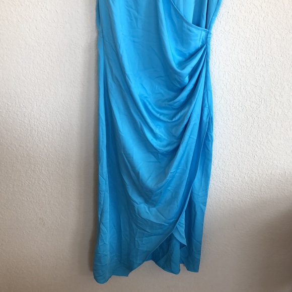 BCBGeneration Satin Dress IN Azule size 6 blue - Picture 4 of 13